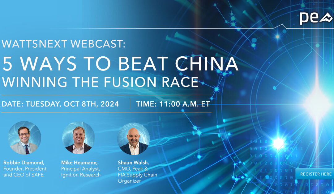 5 Ways to Beat China: Winning The Fusion Race